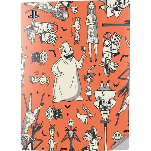 Disney The Nightmare Before Christmas Character Pattern print PS5 Digital Edition Console Skin