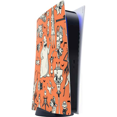 Disney The Nightmare Before Christmas Character Pattern print PS5 Digital Edition Console Skin