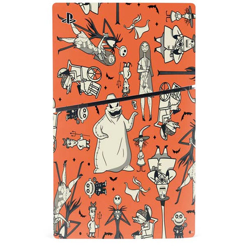Disney The Nightmare Before Christmas Character Pattern print PS5 Slim Disk Console Skin