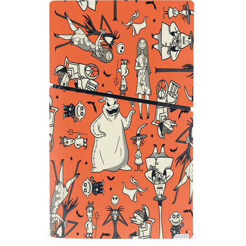 Disney The Nightmare Before Christmas Character Pattern print PS5 Slim Digital Edition Bundle Skin