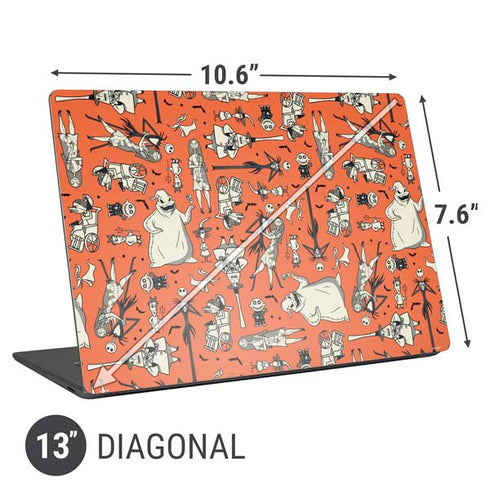 Disney The Nightmare Before Christmas Character Pattern print Universal Laptop 13in (10.6 x 7.6in) Skin
