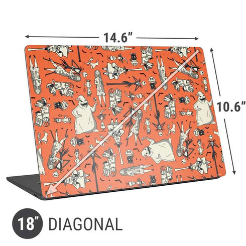 Disney The Nightmare Before Christmas Character Pattern print Universal Laptop 18in (14.6 x 10.6in) Skin