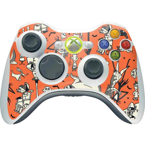 Disney The Nightmare Before Christmas Character Pattern print Xbox 360 Wireless Controller Skin