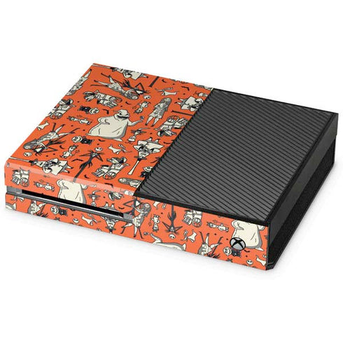 Disney The Nightmare Before Christmas Character Pattern print Xbox One Console Skin