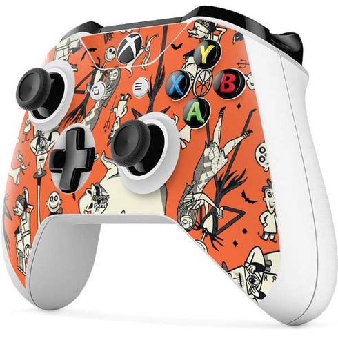 Disney The Nightmare Before Christmas Character Pattern print Xbox One S Controller Skin