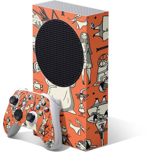 Disney The Nightmare Before Christmas Character Pattern print Xbox Series S Bundle Skin