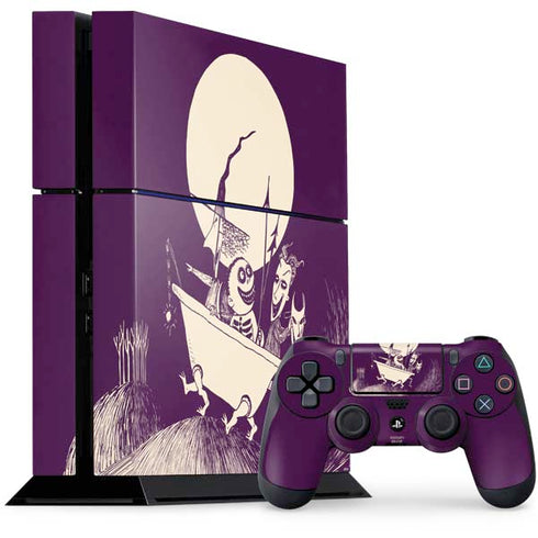 Disney The Nightmare Before Christmas Lock Shock and Barrel Art PS4 Console and Controller Bundle Skin