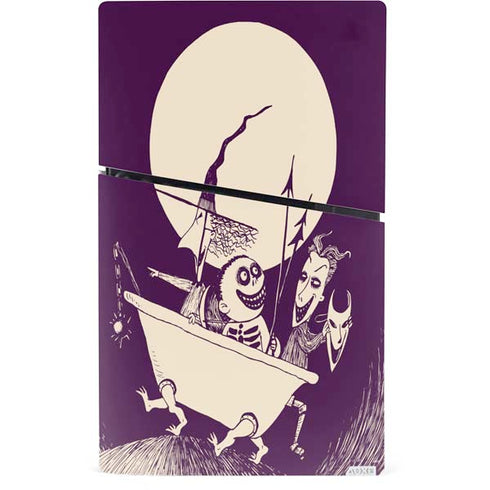 Disney The Nightmare Before Christmas Lock Shock and Barrel Art PS5 Slim Digital Edition Bundle Skin