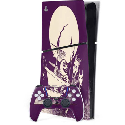 Disney The Nightmare Before Christmas Lock Shock and Barrel Art PS5 Slim Digital Edition Console Skin