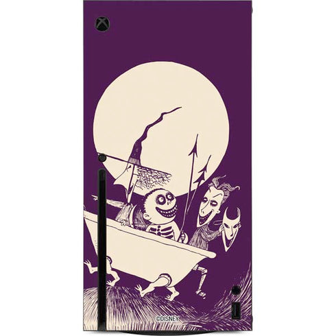 Disney The Nightmare Before Christmas Lock Shock and Barrel Art Xbox Series X Console Skin
