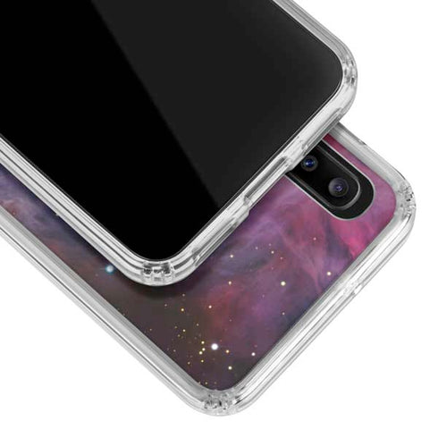 The Orion Nebula Pink Galaxy A20 Clear Case