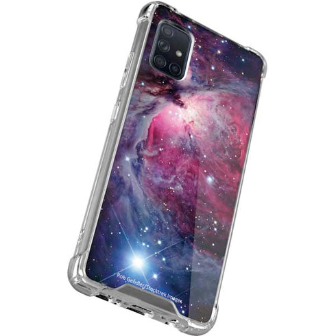 The Orion Nebula Pink Galaxy A71 5G Clear Case