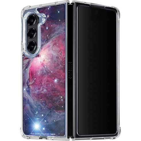 The Orion Nebula Pink Galaxy Z Fold5 5G Clear Case