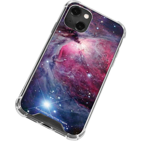 The Orion Nebula Pink iPhone 14 Plus Clear Case