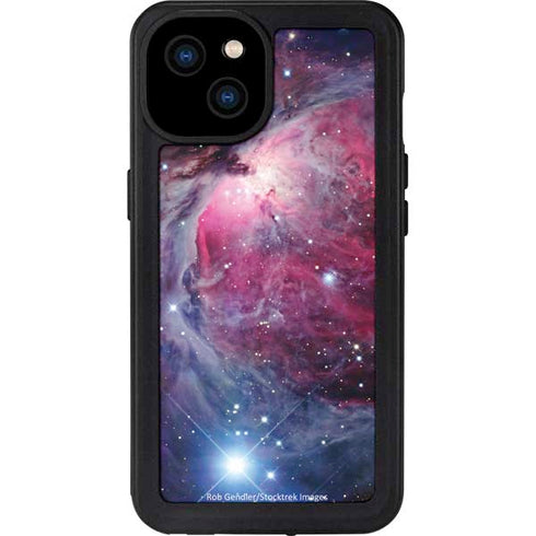 The Orion Nebula Pink iPhone 15 Plus Waterproof Case