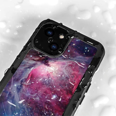 The Orion Nebula Pink iPhone 15 Plus Waterproof Case