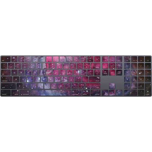 The Orion Nebula Pink Magic Keyboard with Numeric Keypad Skin