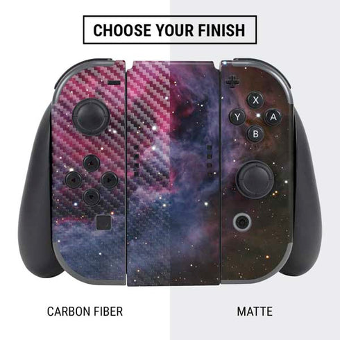 The Orion Nebula Pink Nintendo Switch Bundle Skin