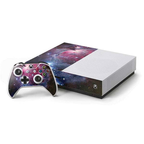 The Orion Nebula Pink Xbox One S Console and Controller Bundle Skin