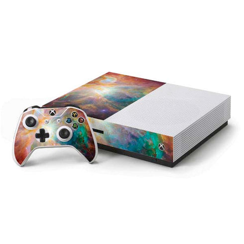The Orion Nebula Xbox One S Console and Controller Bundle Skin