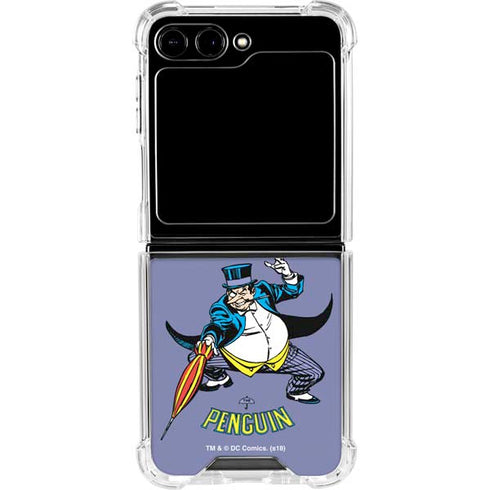 DC Comics The Penguin Portrait Galaxy Z Flip5 5G Clear Case
