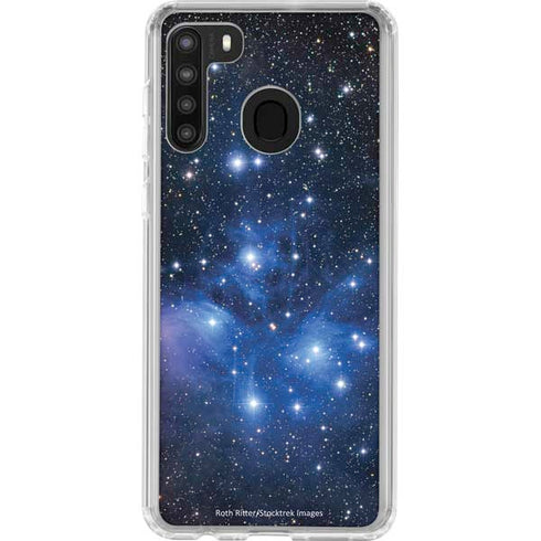 The Pleiades Galaxy A21 Clear Case