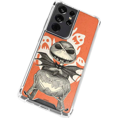 Disney The Nightmare Before Christmas The Pumpkin King Galaxy S21 Ultra 5G Clear Case