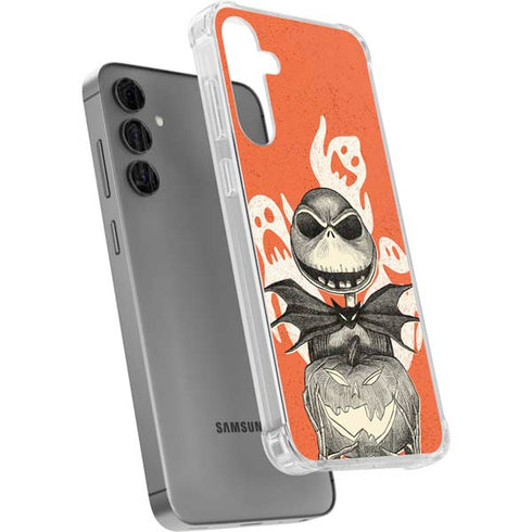 Disney The Nightmare Before Christmas The Pumpkin King Galaxy S24 Plus Clear Case