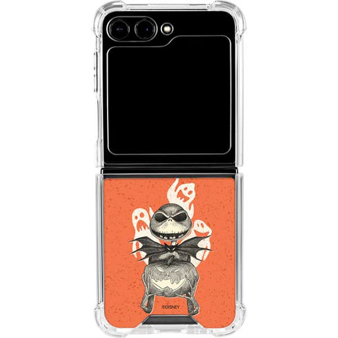 Disney The Nightmare Before Christmas The Pumpkin King Galaxy Z Flip5 5G Clear Case