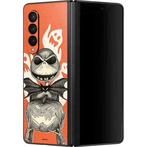 Disney The Nightmare Before Christmas The Pumpkin King Galaxy Z Fold3 5G Skin