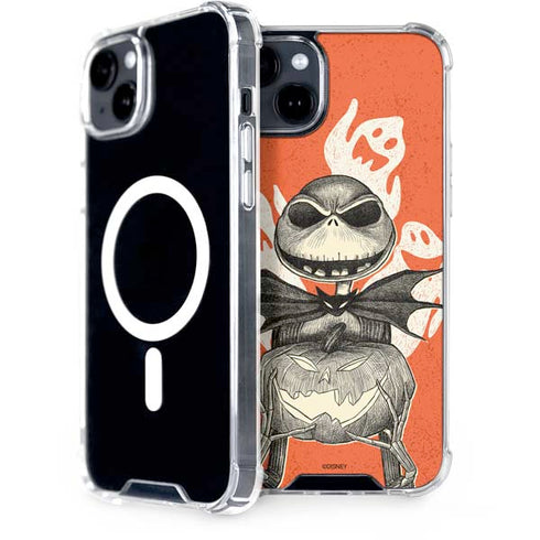 Disney The Nightmare Before Christmas The Pumpkin King iPhone 15 Plus MagSafe Case
