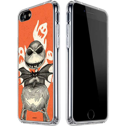 Disney The Nightmare Before Christmas The Pumpkin King iPhone SE (2nd & 3rd Gen) Clear Case