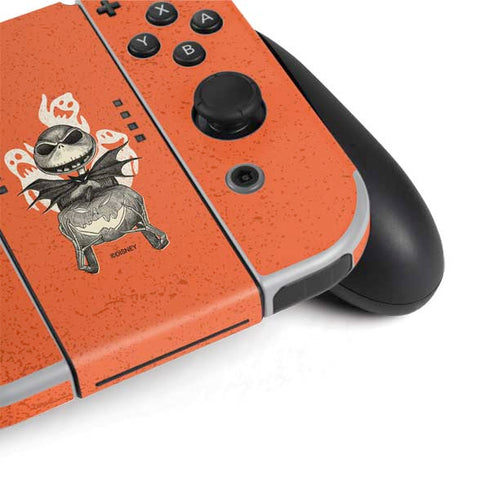 Disney The Nightmare Before Christmas The Pumpkin King Nintendo Switch OLED (2021) Skin