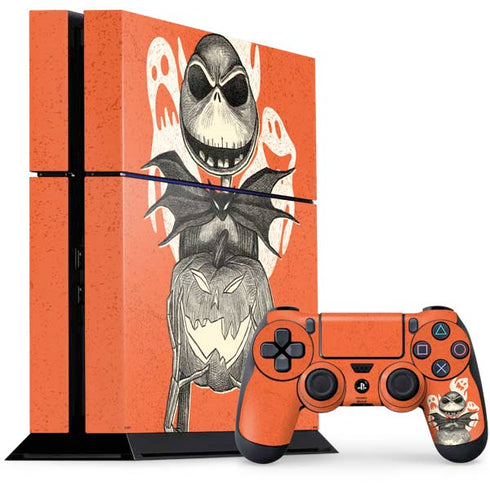 Disney The Nightmare Before Christmas The Pumpkin King PS4 Console and Controller Bundle Skin