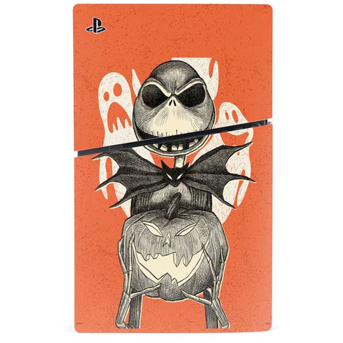 Disney The Nightmare Before Christmas The Pumpkin King PS5 Slim Disk Console Skin