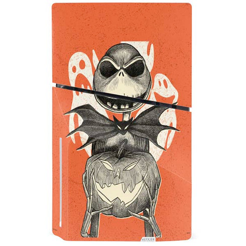 Disney The Nightmare Before Christmas The Pumpkin King PS5 Slim Disk Console Skin