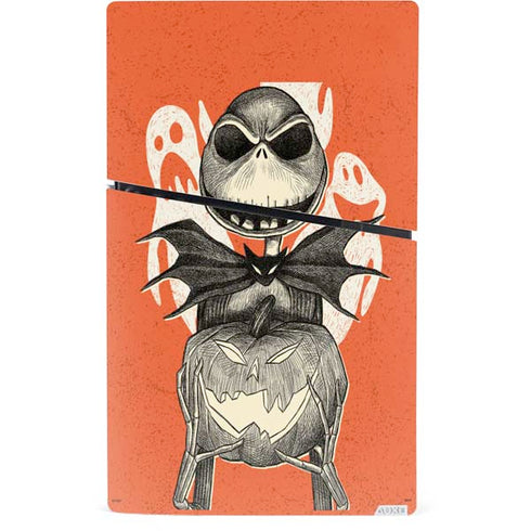 Disney The Nightmare Before Christmas The Pumpkin King PS5 Slim Digital Edition Console Skin