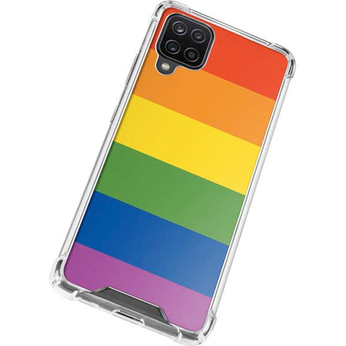 The Rainbow Flag Galaxy A12 Clear Case