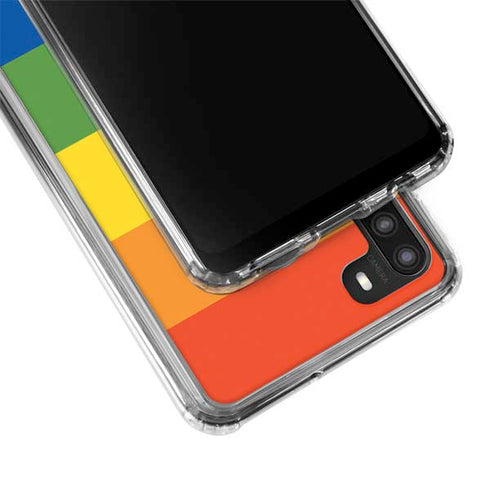 The Rainbow Flag Galaxy A21 Clear Case