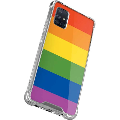 The Rainbow Flag Galaxy A71 5G Clear Case