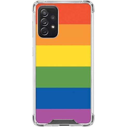 The Rainbow Flag Galaxy A72 5G Clear Case