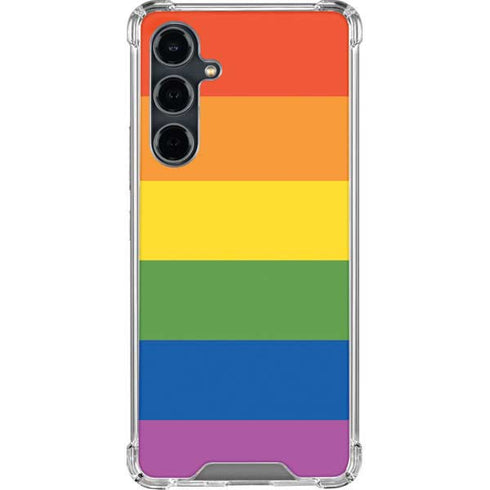 The Rainbow Flag Galaxy S23 FE Clear Case