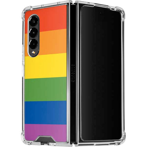 The Rainbow Flag Galaxy Z Fold4 5G Clear Case