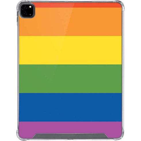 The Rainbow Flag iPad Pro 12.9in (2020) Clear Case
