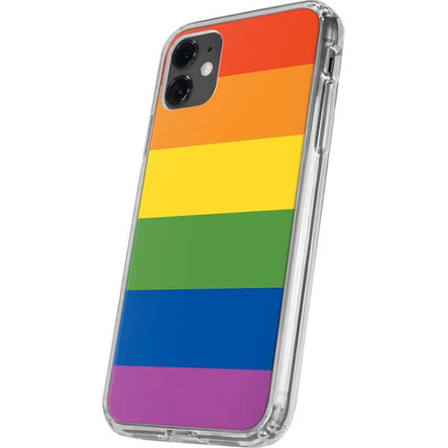 The Rainbow Flag iPhone 11 Clear Case