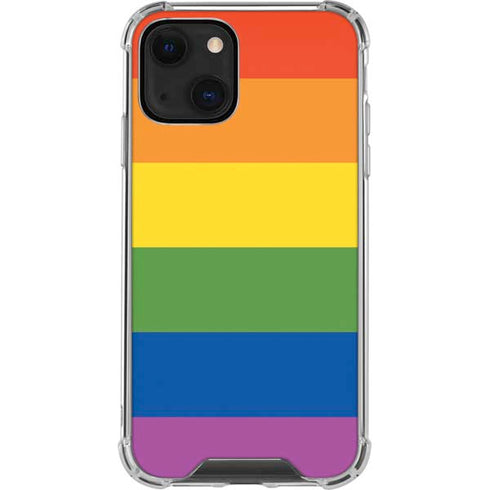 The Rainbow Flag iPhone 14 Plus Clear Case