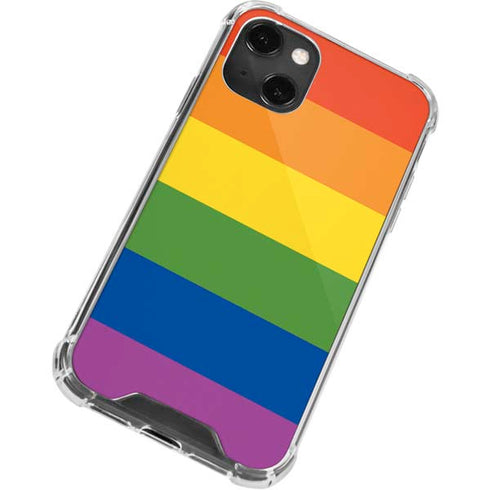 The Rainbow Flag iPhone 14 Plus Clear Case