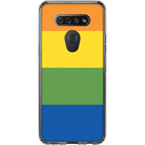 The Rainbow Flag LG K51/Q51 Clear Case