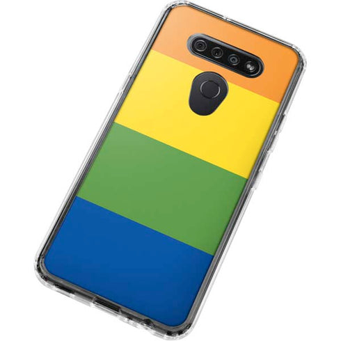 The Rainbow Flag LG K51/Q51 Clear Case