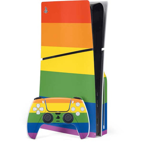 The Rainbow Flag PS5 Slim Disk Bundle Skin